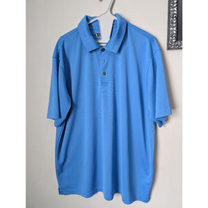 Pebble Beach Blue Performance Polo Shirt XL, men's